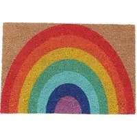 The Rainbow Coir Door Mat - Natural