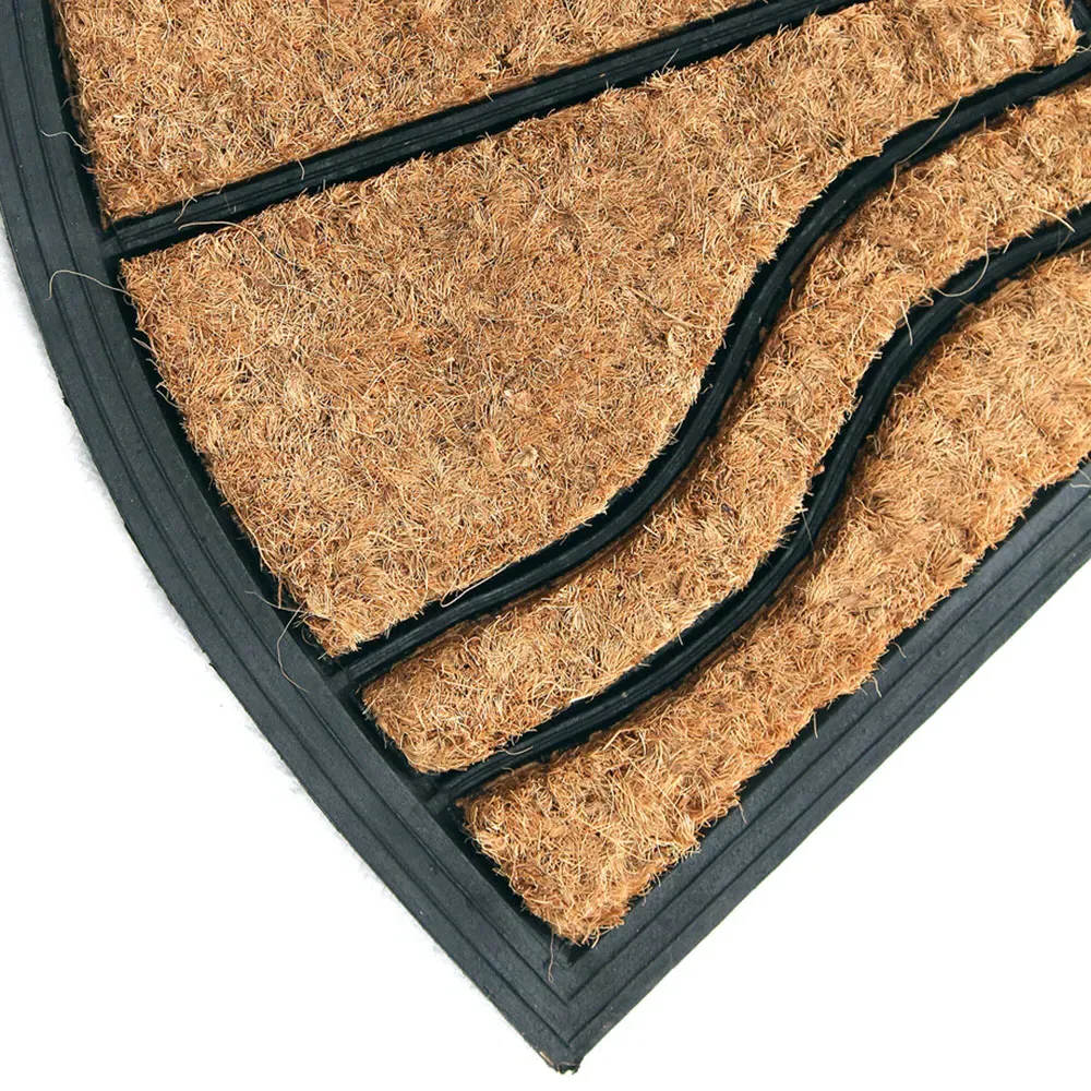 The Sunrise Coir Door Mat - Black