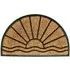 The Sunrise Coir Door Mat - Black