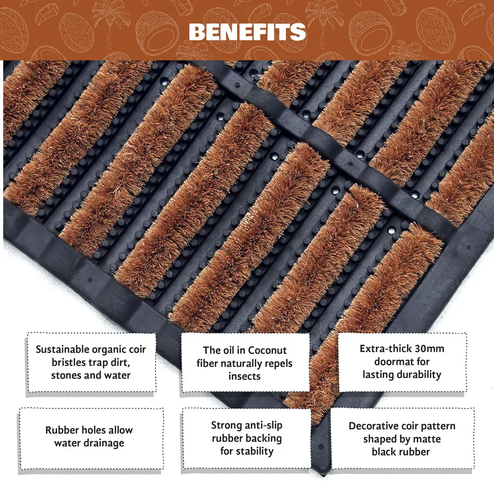 Tough Guy Coir Door Mat - Natural