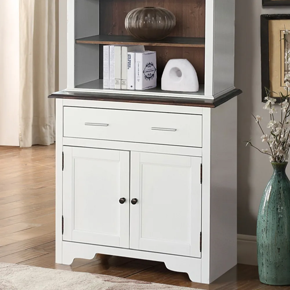 2 Door Single Drawer Display Dresser - White, Wood