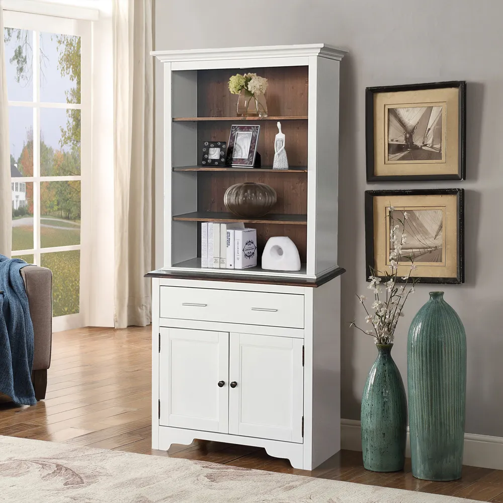 2 Door Single Drawer Display Dresser - White, Wood