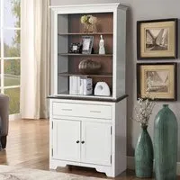 2 Door Single Drawer Display Dresser - White, Wood