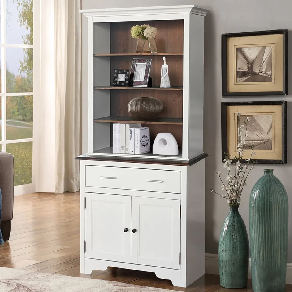 2 Door Single Drawer Display Dresser - White, Wood image