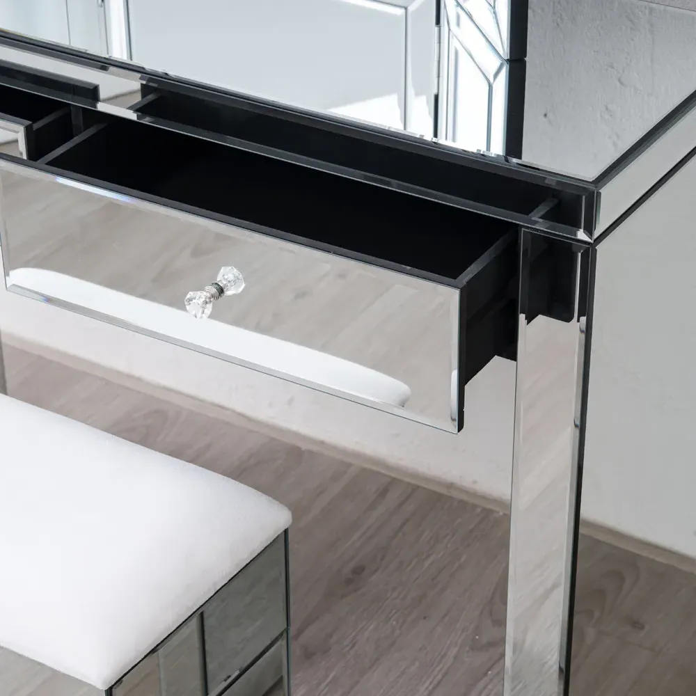 2 Drawer Dressing Table Set with Mirror