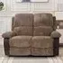 2-Seater Electric Recliner Sofa - Brown, Cord Fabric
