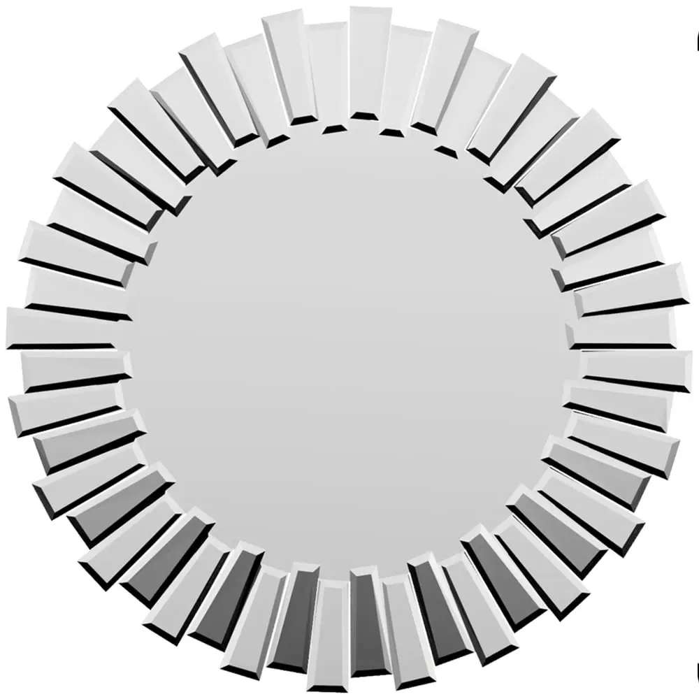 3D Sunburst Round Mirror 60cm image