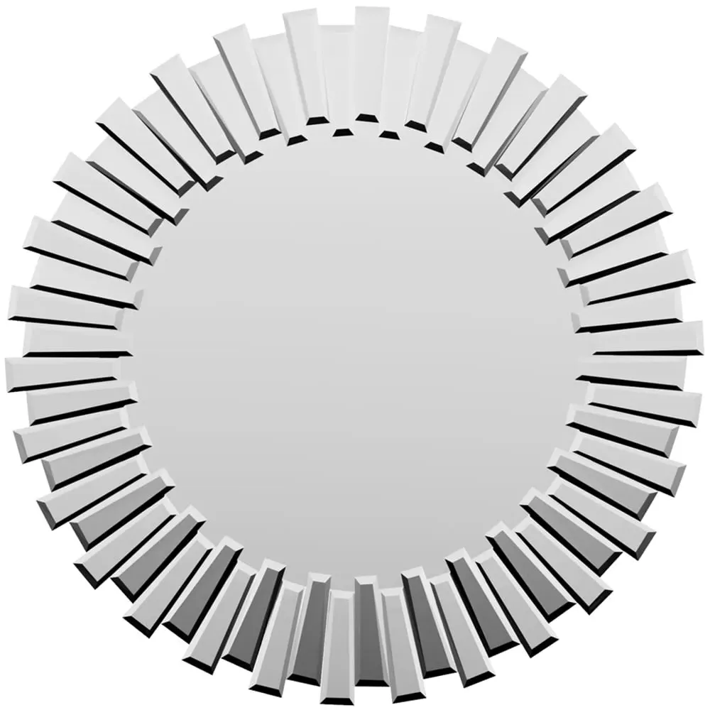 3D Sunburst Round Mirror 80cm