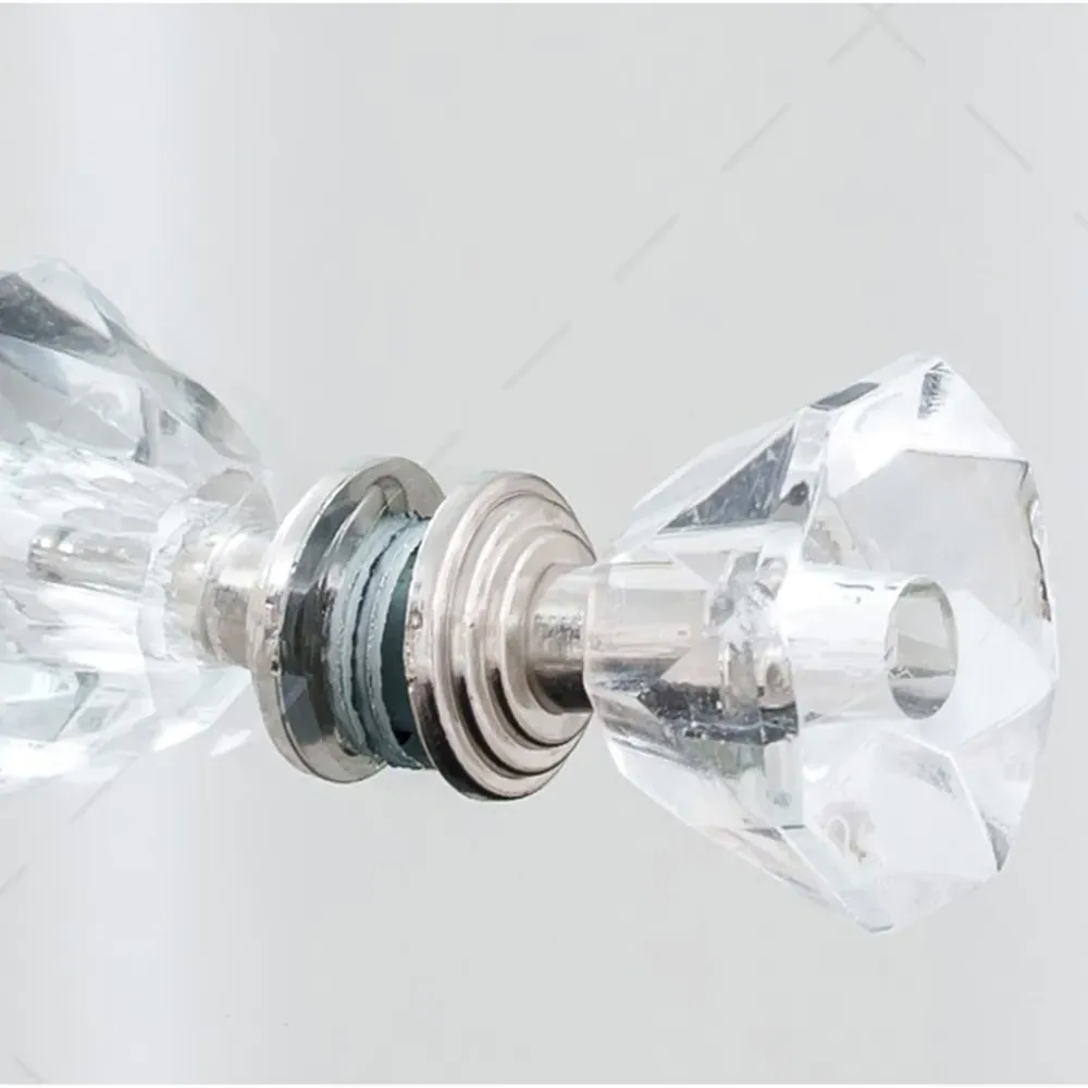 4 Drawer Mirrored Chest of Drawers - Silver