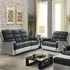 5-Seater Recliner Sofa Set - Two Tone Grey, Fabric