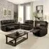 6-Seater Electric Recliner Sofa Set - Brown, PU Leather