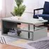 Abstract LED Coffee Table with Storage - Grey