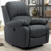 Electric Recliner Chair - Dark Grey, Linen