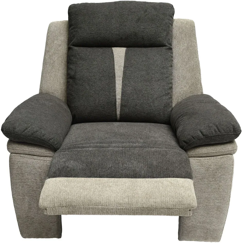 Manual Recliner Chair - Grey