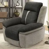 Manual Recliner Chair - Grey