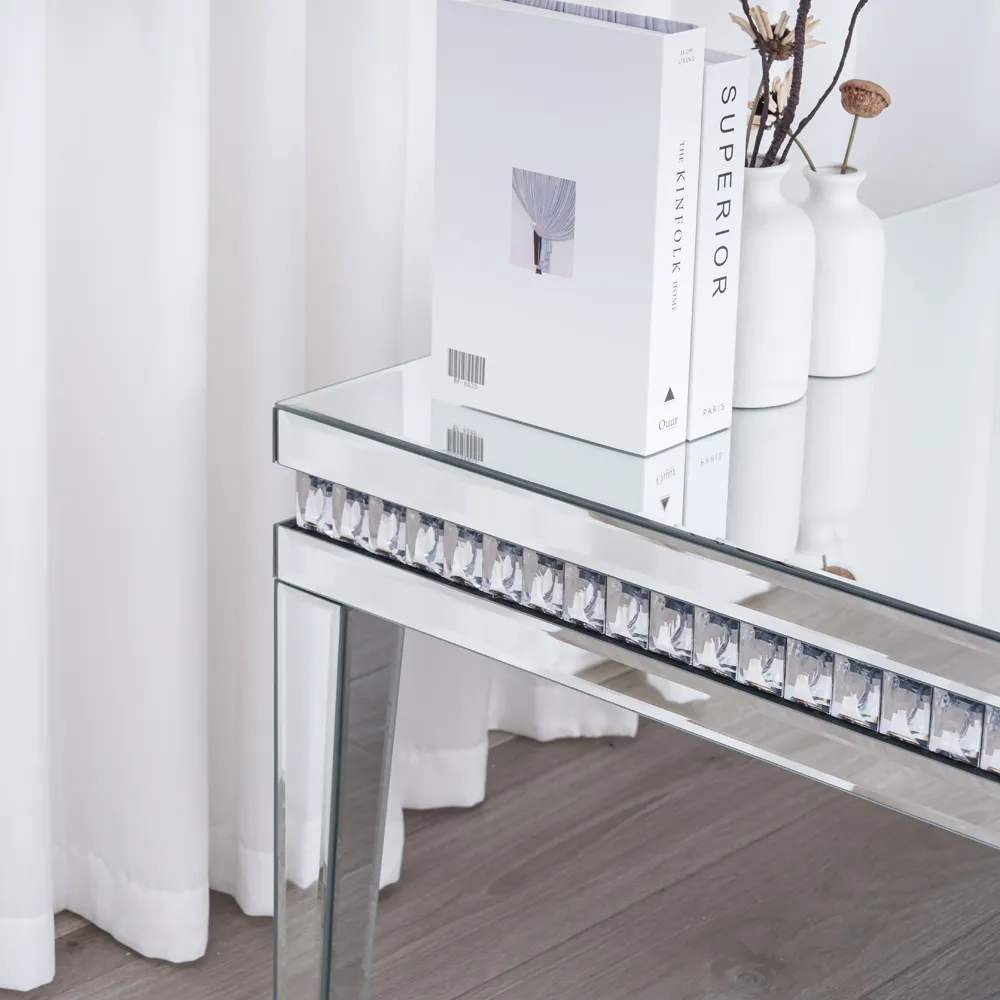 Mirrored Crystal Coffee Table