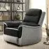 Recliner Chair with Manual Recline - Grey, Fabric