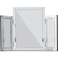 Rectangular Dressing Table Mirror with Side Panels