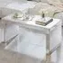 Rectangular Mirrored Glass Coffee Table