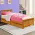 Single Bed Frame with 2 Drawers - Brown, Wood