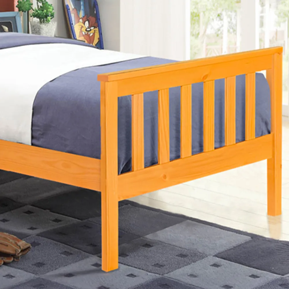 Single Shaker Bed Frame - Brown, Pine