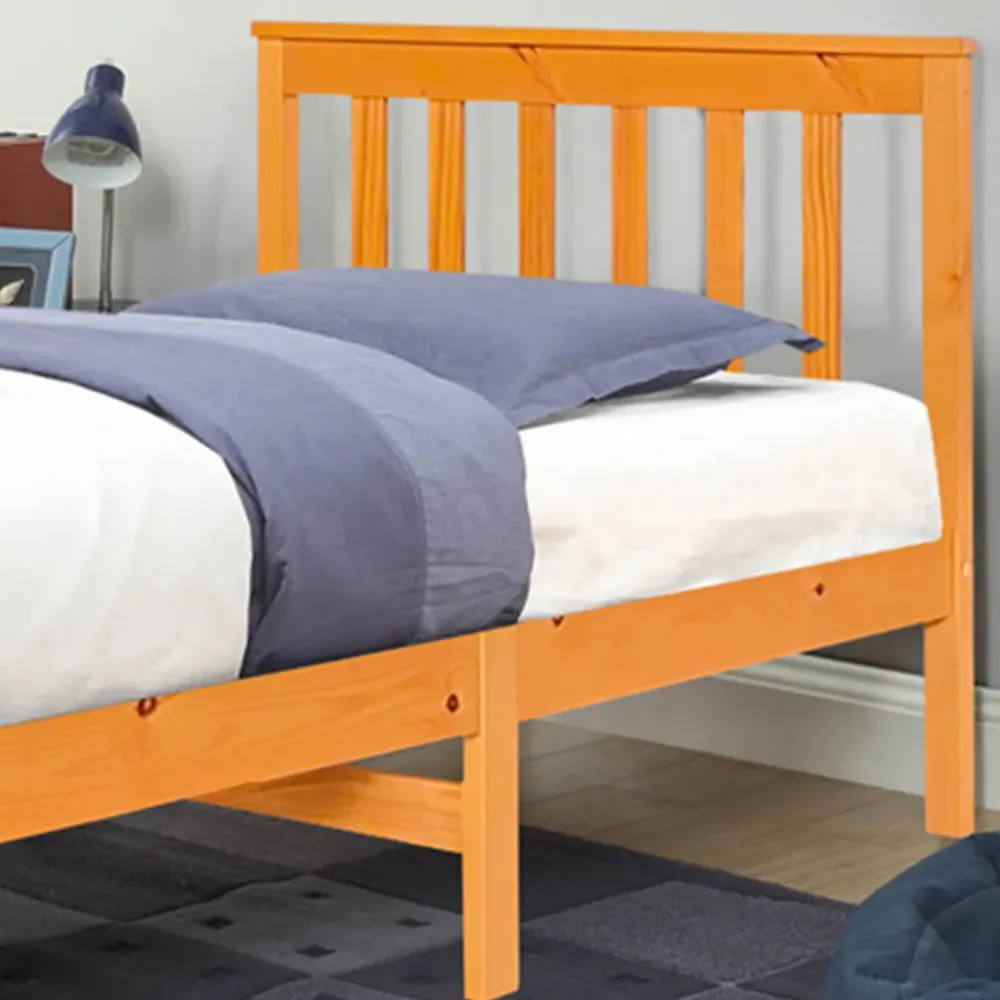 Single Shaker Bed Frame - Brown, Pine