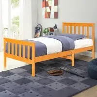 Single Shaker Bed Frame - Brown, Pine