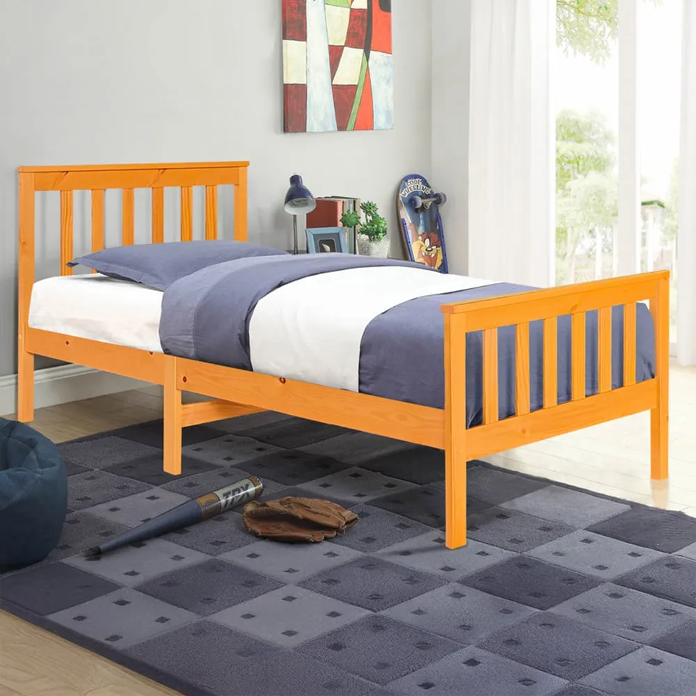 Single Shaker Bed Frame - Brown, Pine image