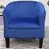 Tub Chair - Blue, Velvet