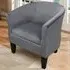 Tub Chair - Grey, Velvet