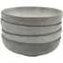K101 4 Piece Pasta Bowl Set - Grey, Ceramic