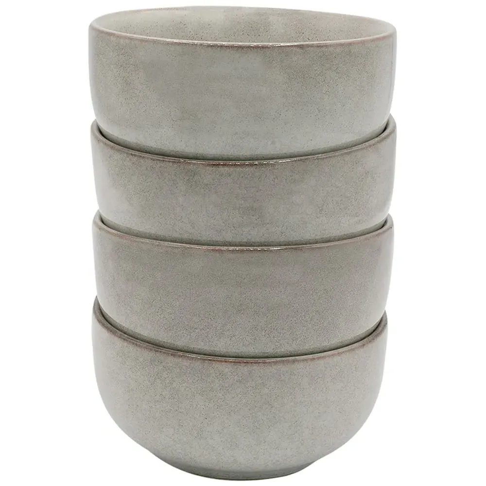K102 4 Piece Side Bowl Set - Grey, Ceramic image