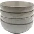 K117 4 Piece Cereal Bowl Set - Grey, Ceramic