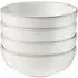Nordic Stoneware 4 Piece Cereal Bowl Set - White