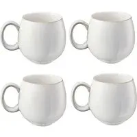 Nordic Stoneware 4 Piece Mug Set - White