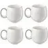 Nordic Stoneware 4 Piece Mug Set - White