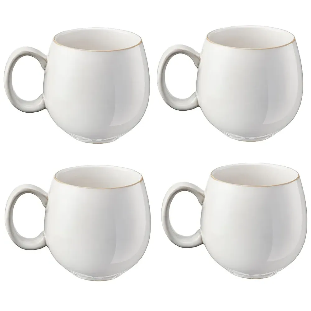 Nordic Stoneware 4 Piece Mug Set - White