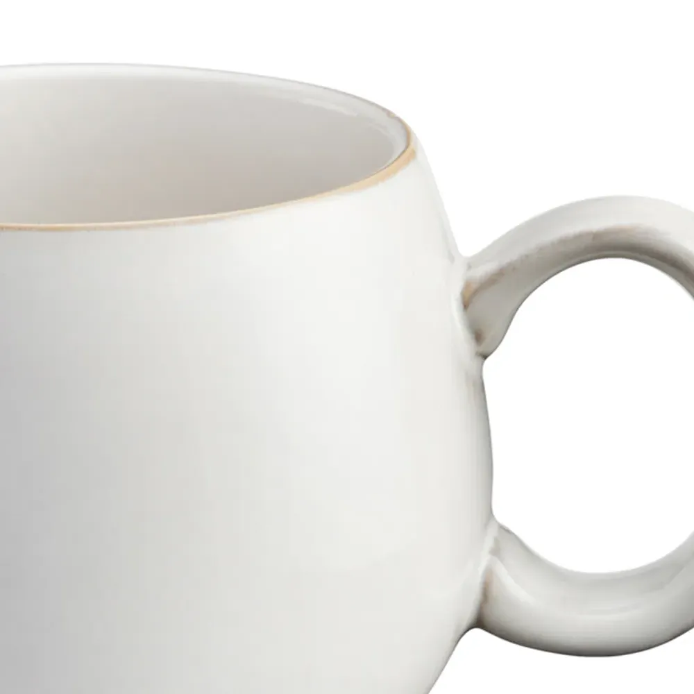 Nordic Stoneware Mugs 4 Pack - White, Ceramic