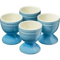 Set of 4 Egg Cups - Blue, Ceramic