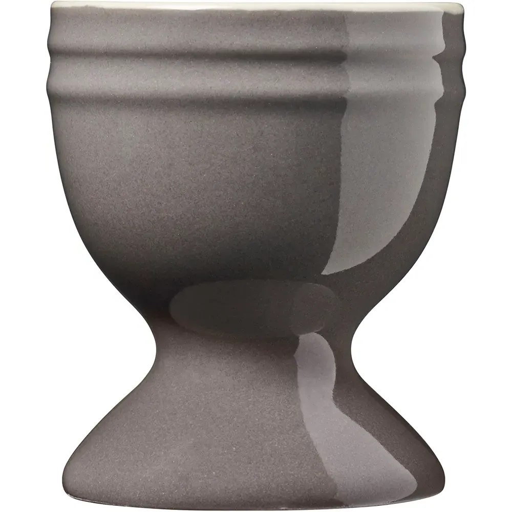 Set of 4 Egg Cups - Grey, Ceramic