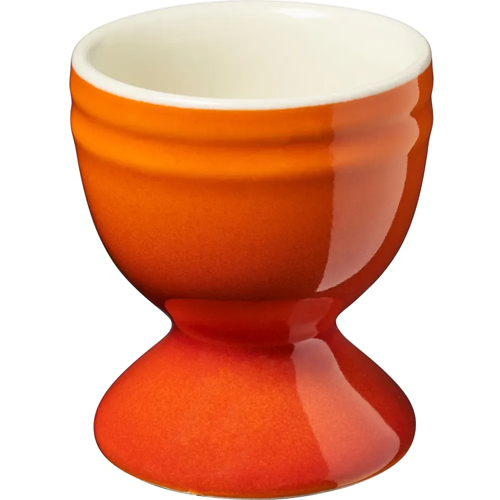 Set of 4 Egg Cups - Orange, Ceramic
