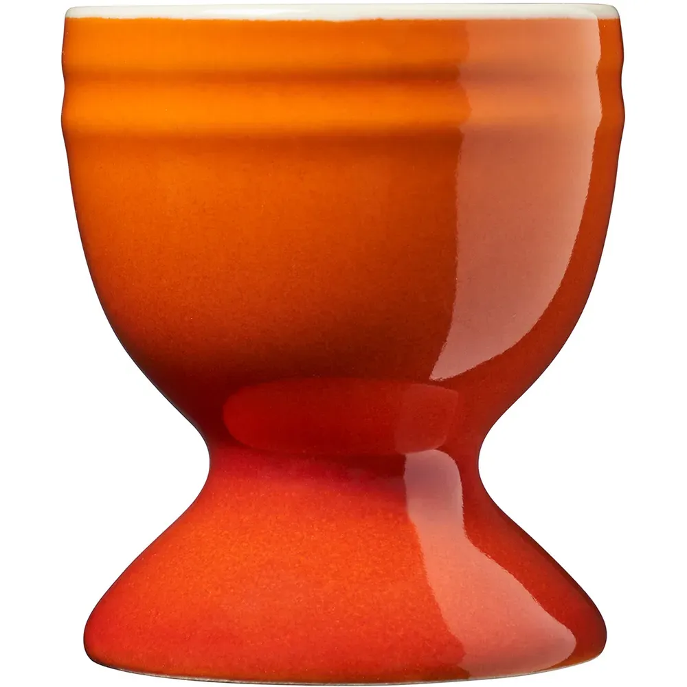Set of 4 Egg Cups - Orange, Ceramic