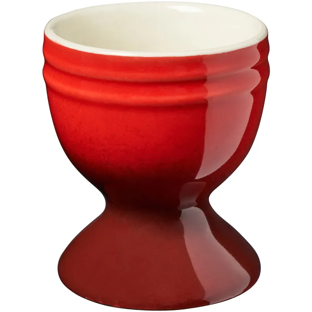 Set of 4 Egg Cups - Red, Ceramic