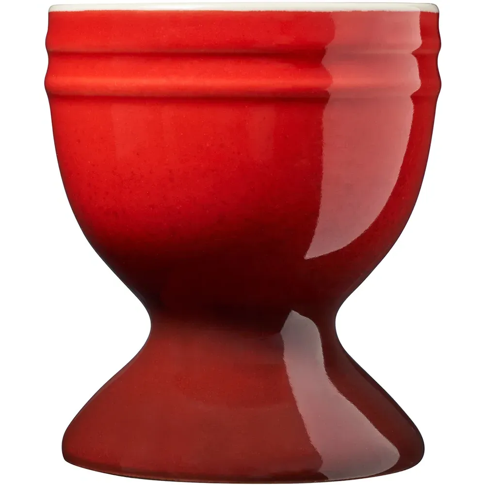 Set of 4 Egg Cups - Red, Ceramic