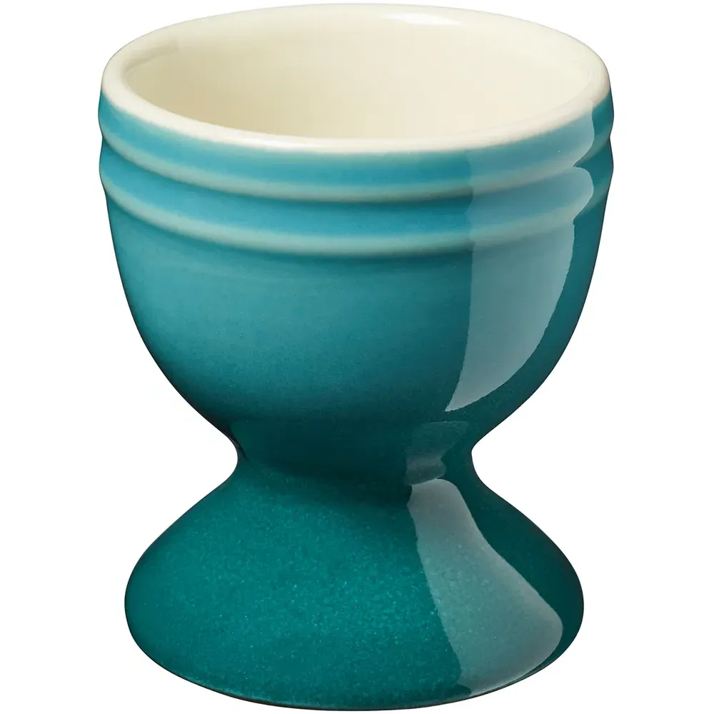 Set of 4 Egg Cups - Teal, Ceramic
