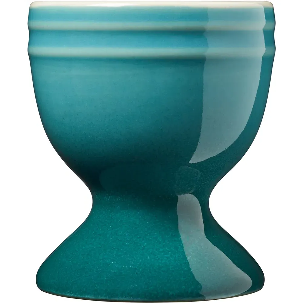 Set of 4 Egg Cups - Teal, Ceramic