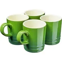 Stoneware Coffee Mugs 4 Pack - Green