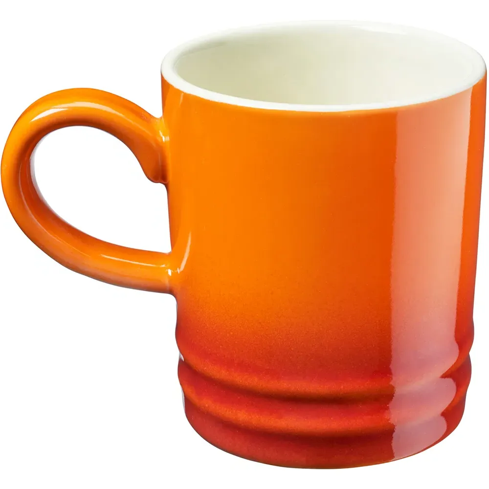 Stoneware Coffee Mugs 4 Pack - Orange