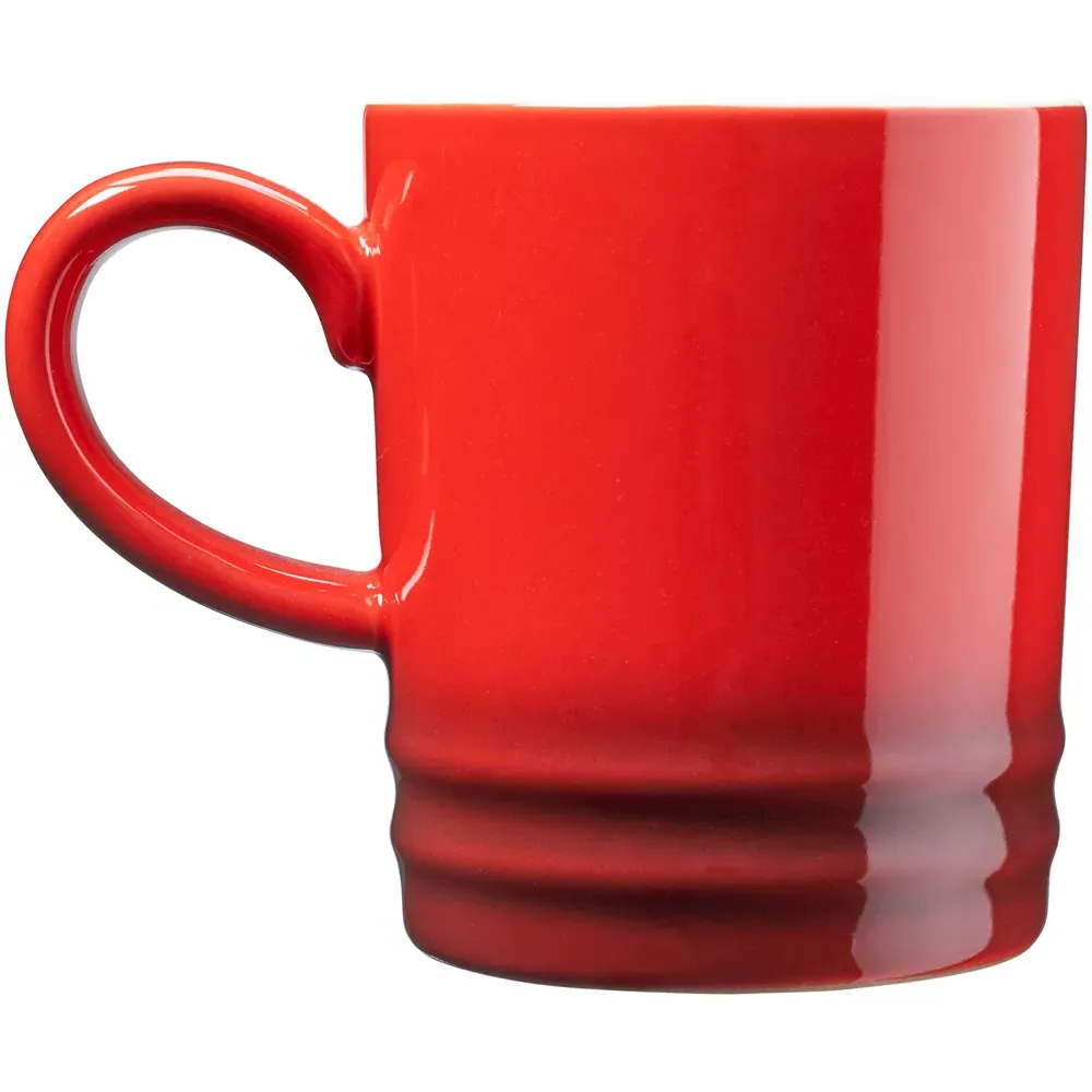 Stoneware Coffee Mugs 4 Pack - Red