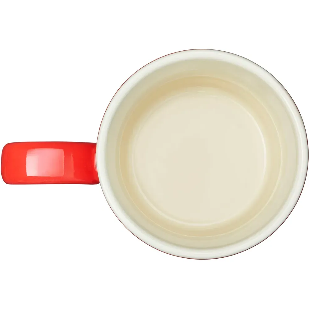 Stoneware Coffee Mugs 4 Pack - Red